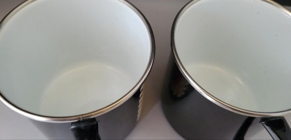 Two Vintage Halloween/ Fall Pumpkin Metal Mugs/Cups Holiday 🔥🌟BUNDLE AND SAVE - Picture 8 of 10